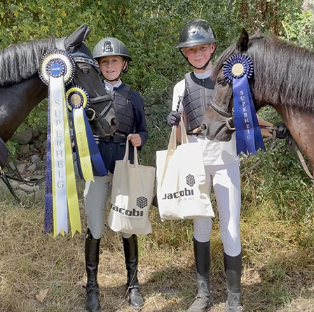 Proud winners of Jacobi sponsored equestrian competition Superhelgen