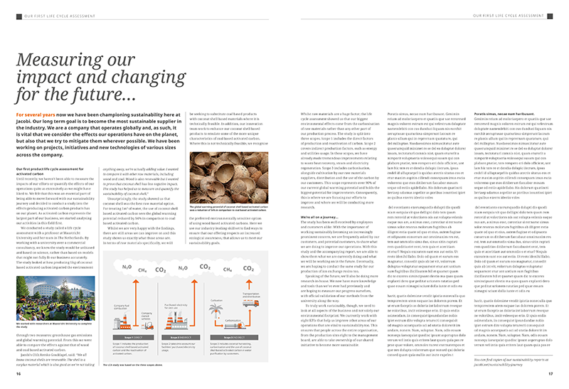 Our First Life Cycle Assessment